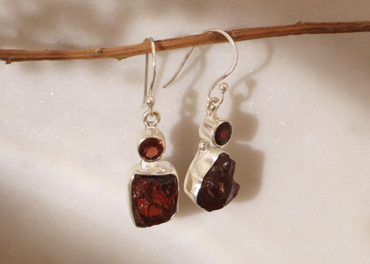 Hessonite Garnet Earrings II
