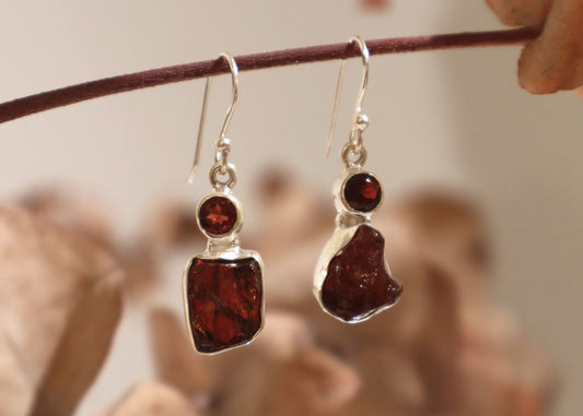 Hessonite Garnet Earrings II