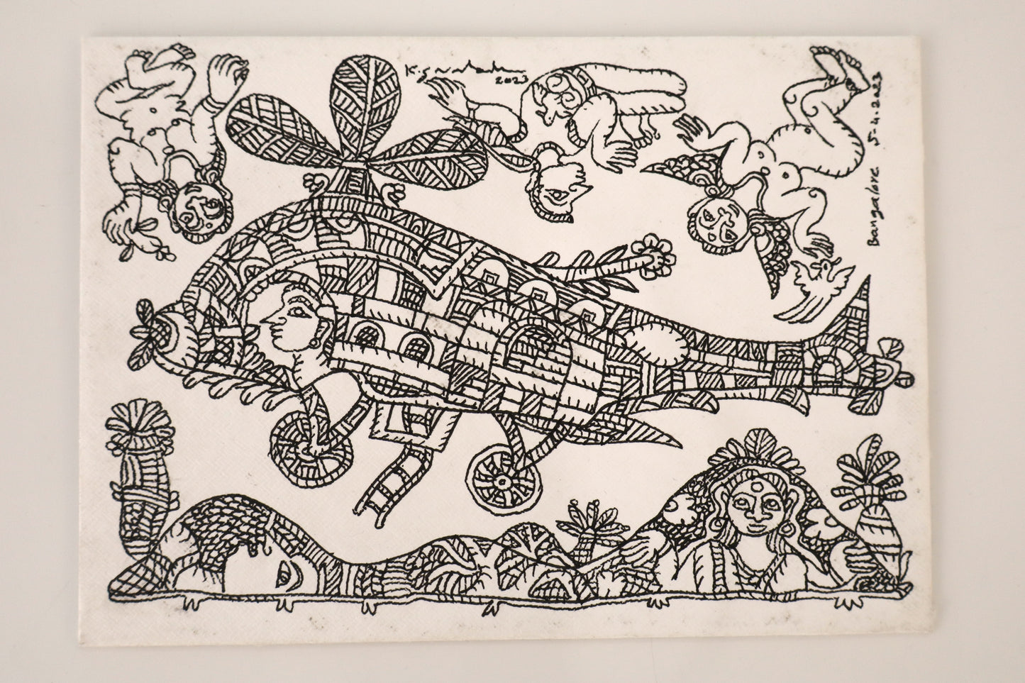 Handmade Envelope V - Helicopter
