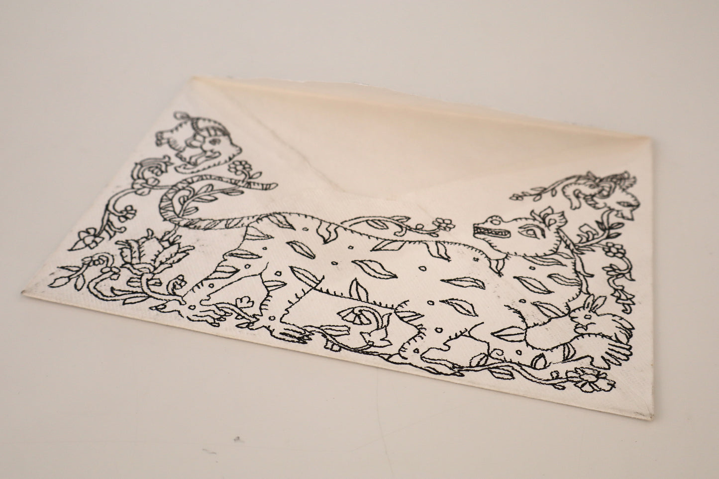 Handmade Envelope VI - Tiger