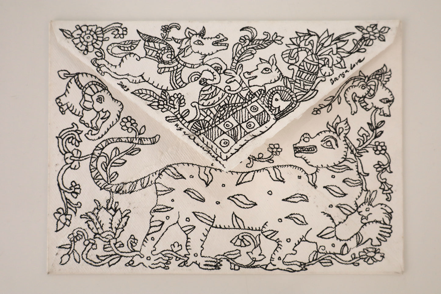 Handmade Envelope VI - Tiger