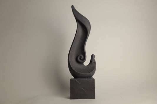 Seashell - Black Marble (50 cm)