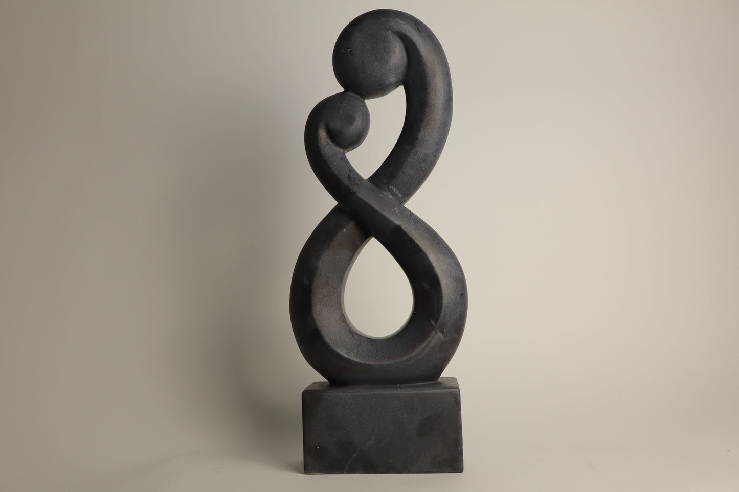 Mother & Child II - Black Marble (49 cm)
