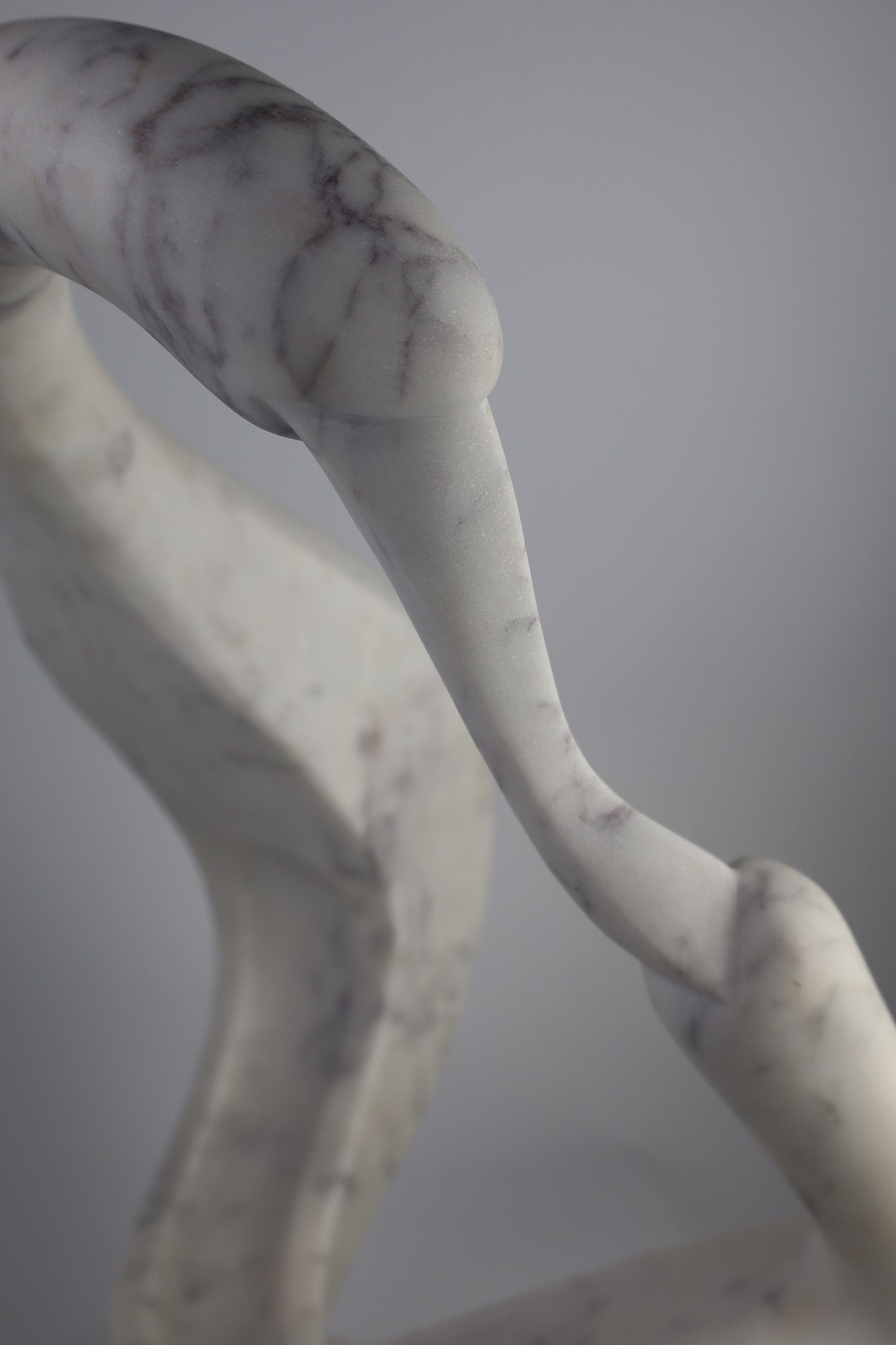 Dance of Cranes - White Marble (48 cm)