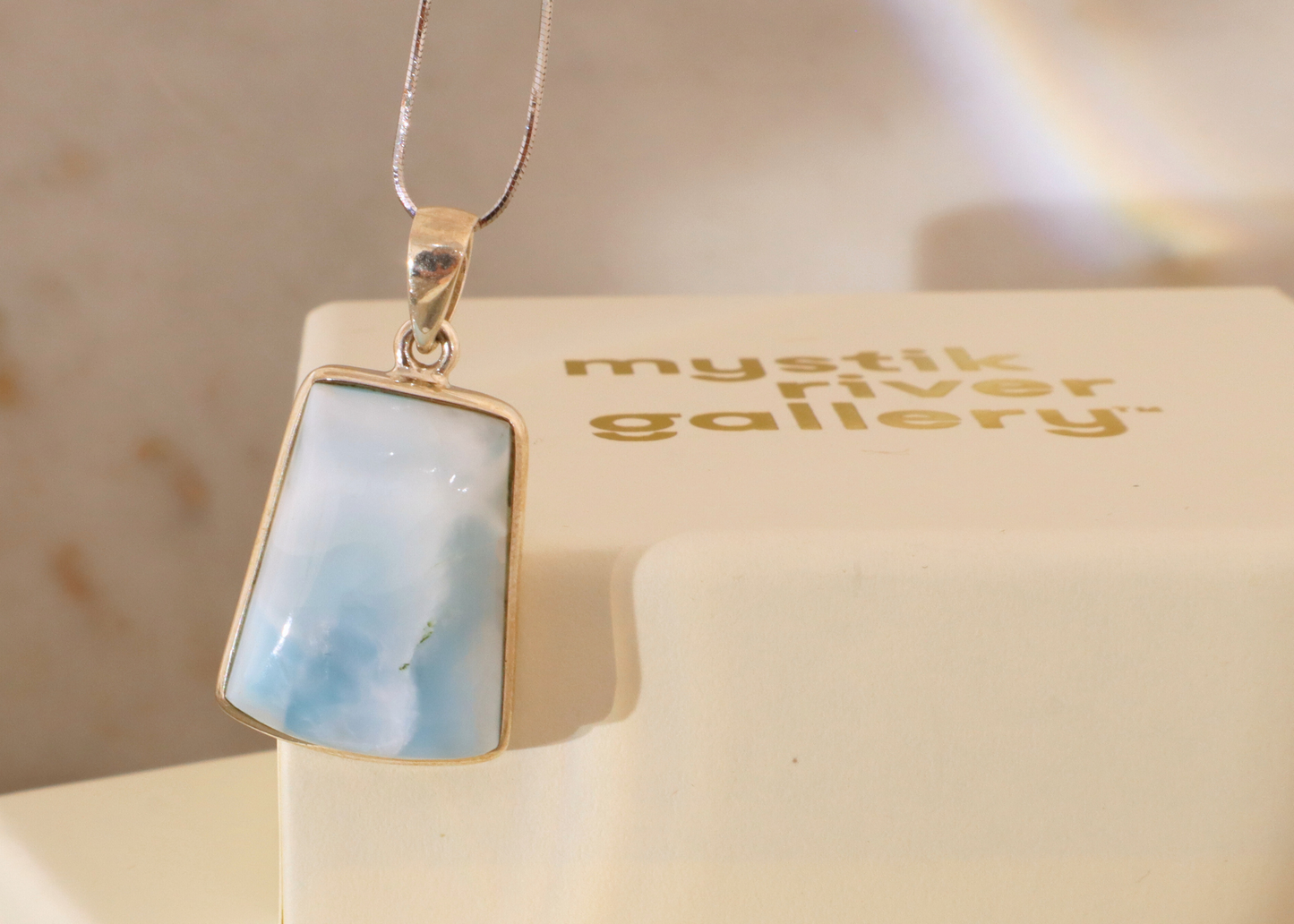 Larimar Pendant - Prism