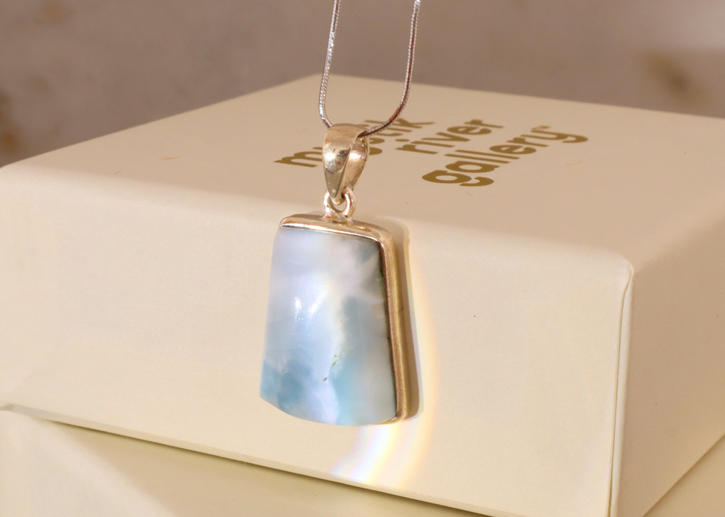 Larimar Pendant - Prism