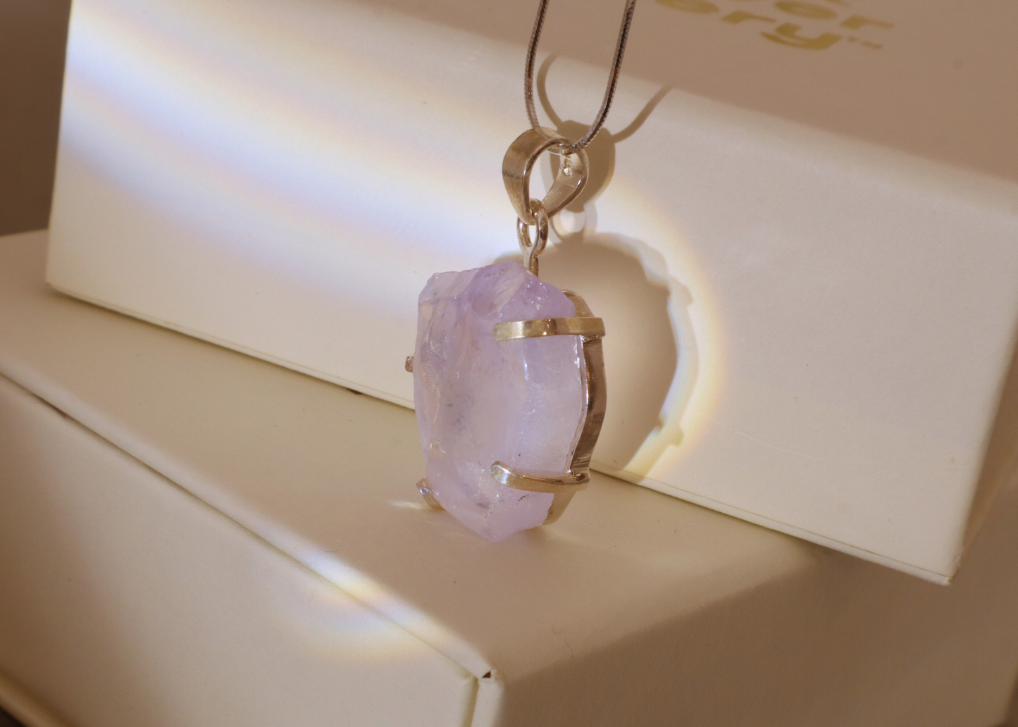Lavender Quartz Pendant - Origin
