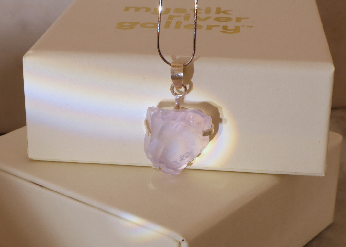 Lavender Quartz Pendant - Origin