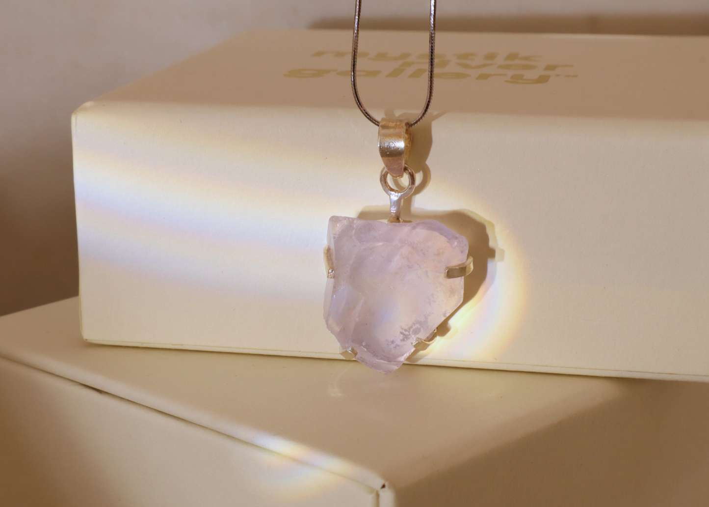 Lavender Quartz Pendant - Origin