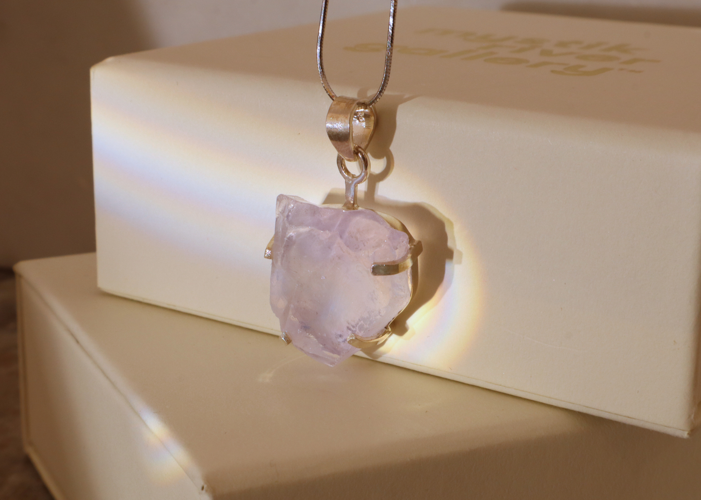 Lavender Quartz Pendant - Origin
