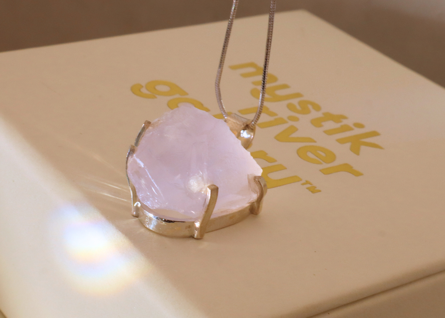 Lavender Quartz Pendant - Origin