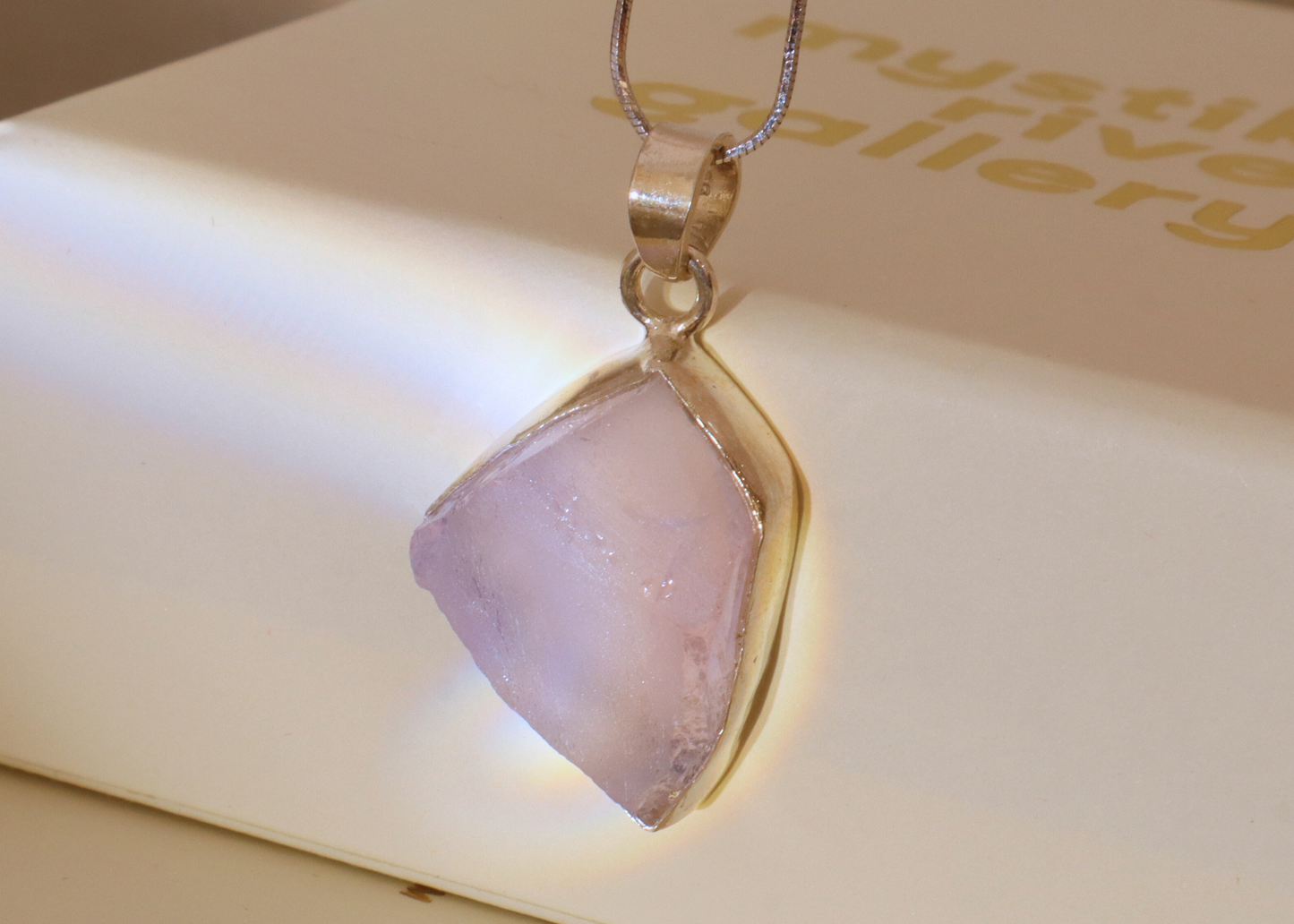 Lavender Quartz Pendant - Form