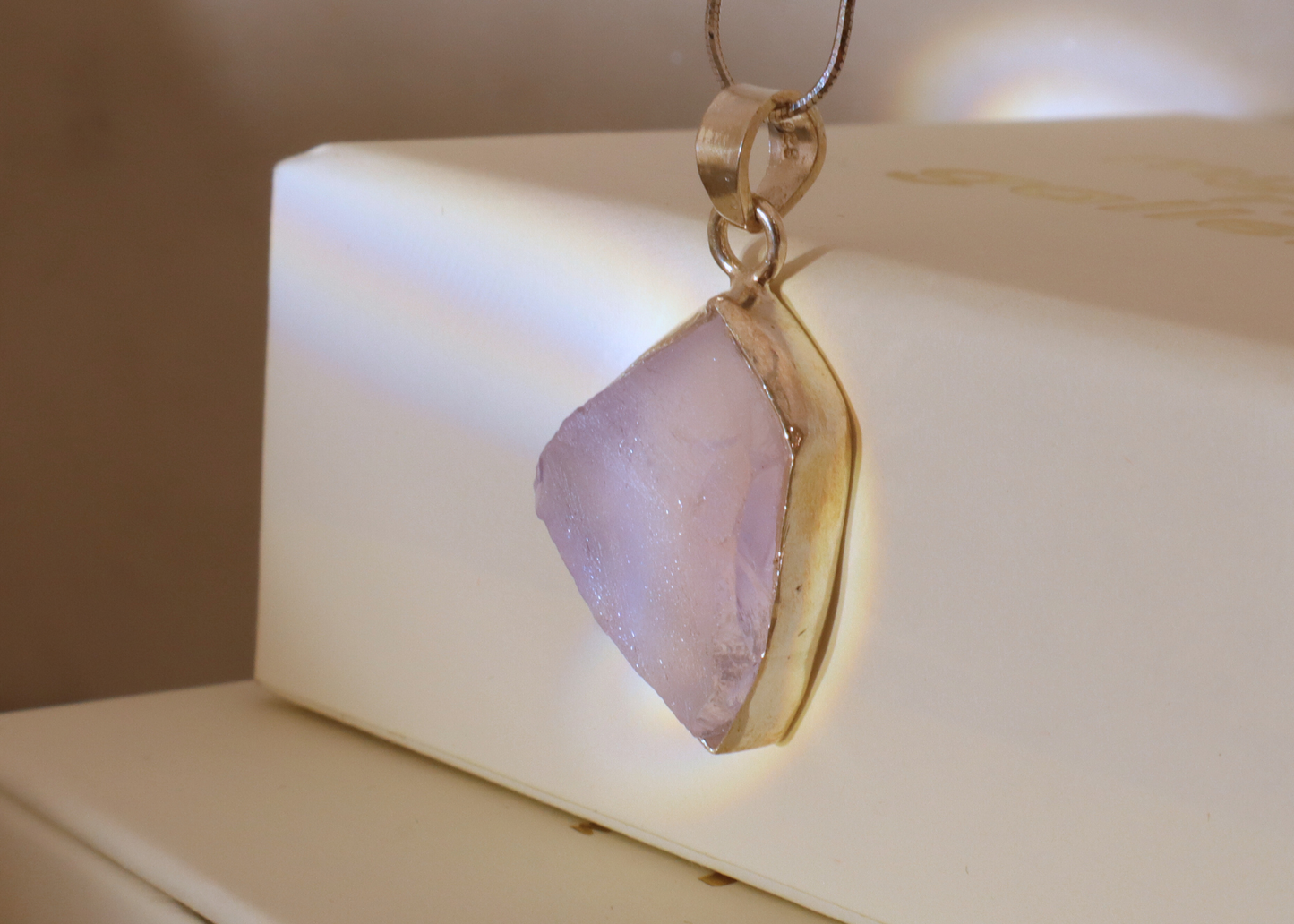 Lavender Quartz Pendant - Form