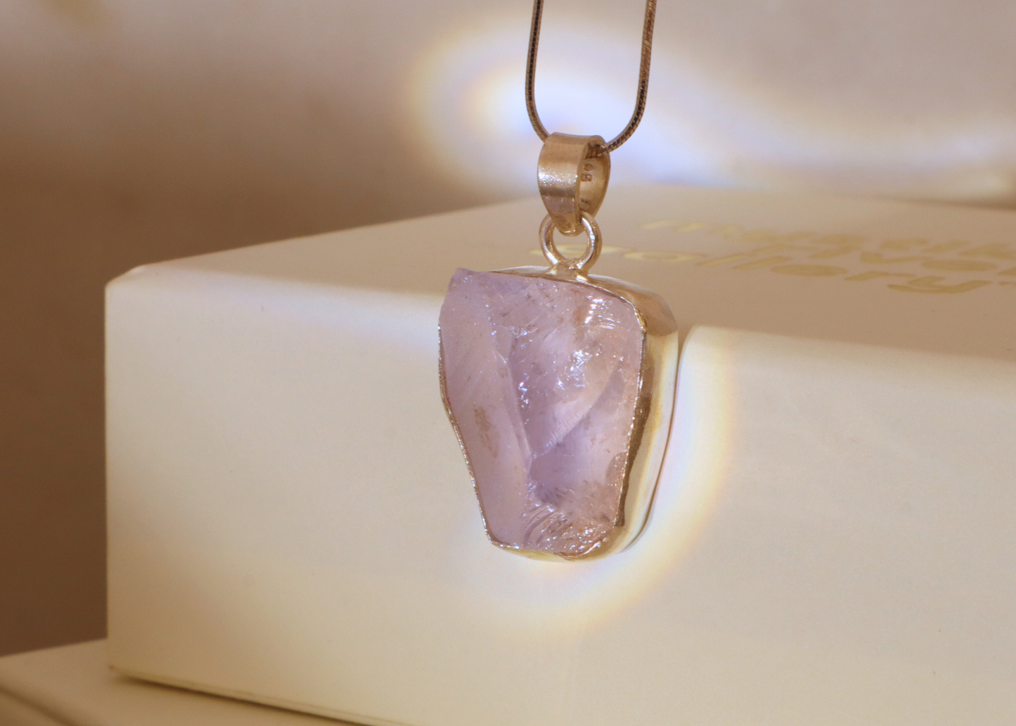 Lavender Quartz Pendant - Form