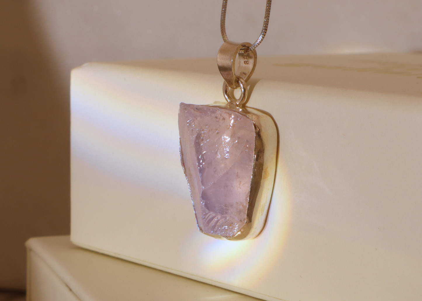 Lavender Quartz Pendant - Form