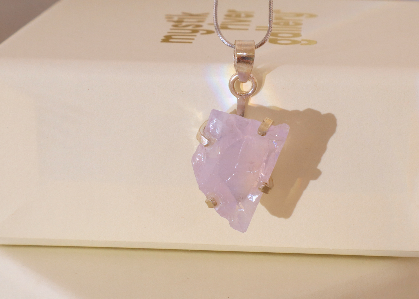 Lavender Quartz Pendant - Origin