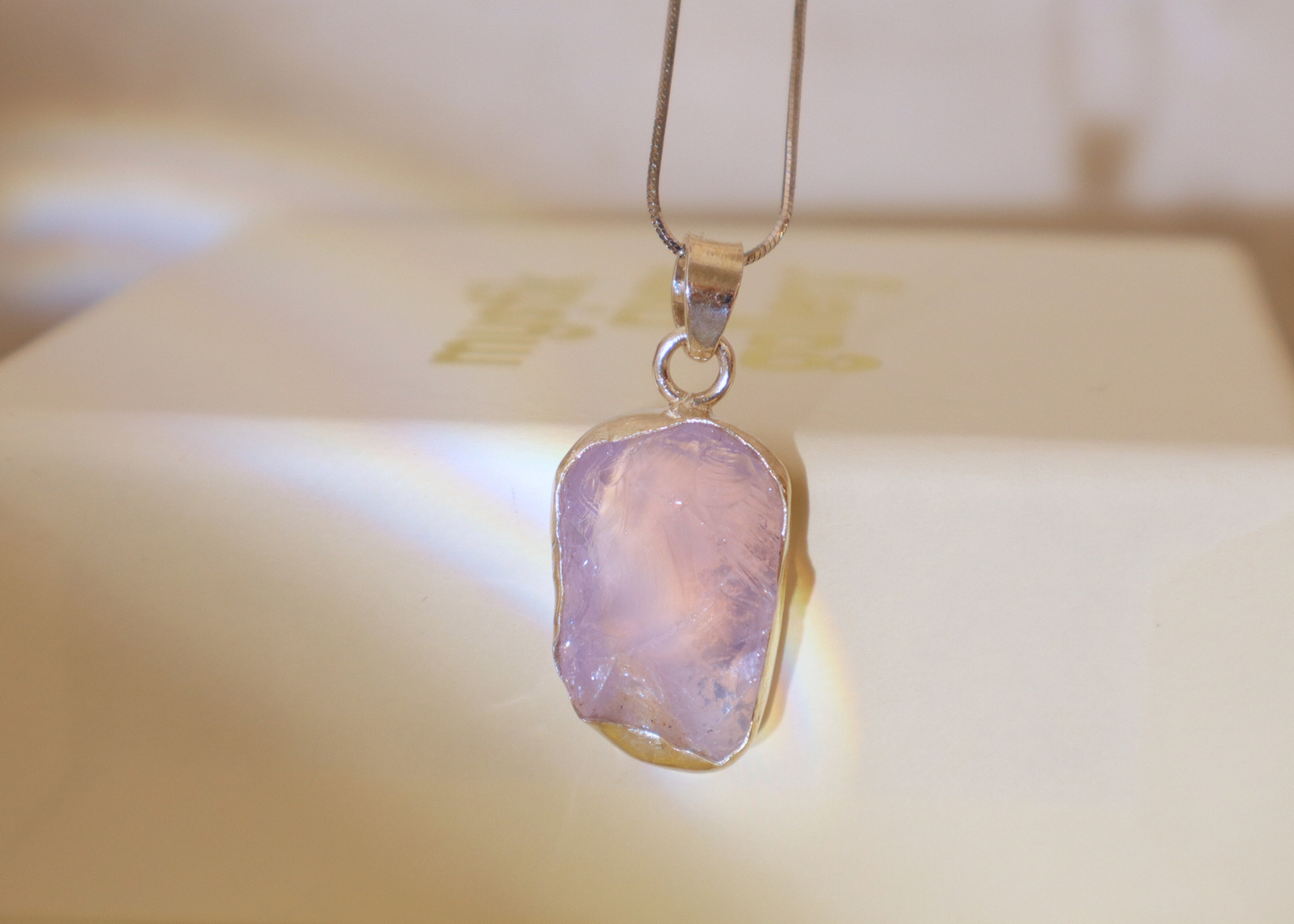 Lavender Quartz Pendant - Form