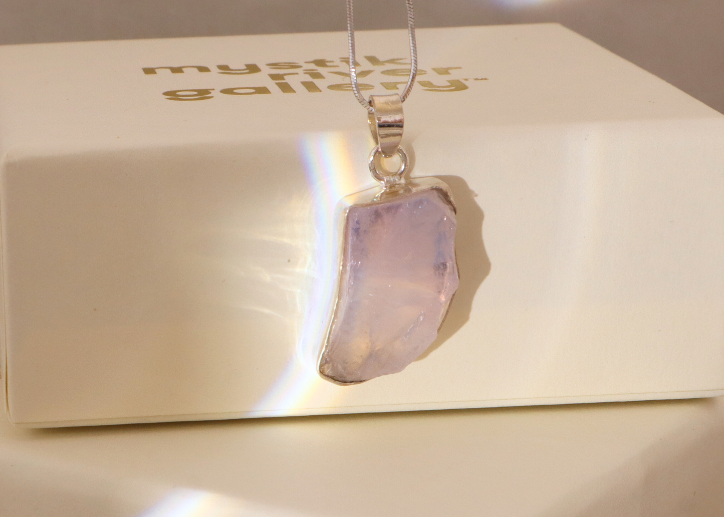 Lavender Quartz Pendant - Form