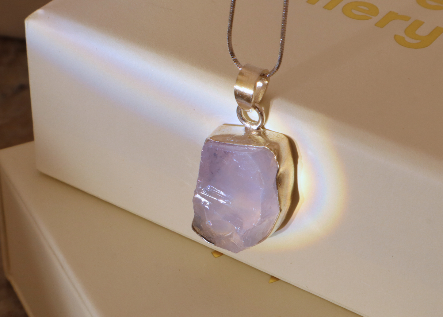 Lavender Quartz Pendant - Form