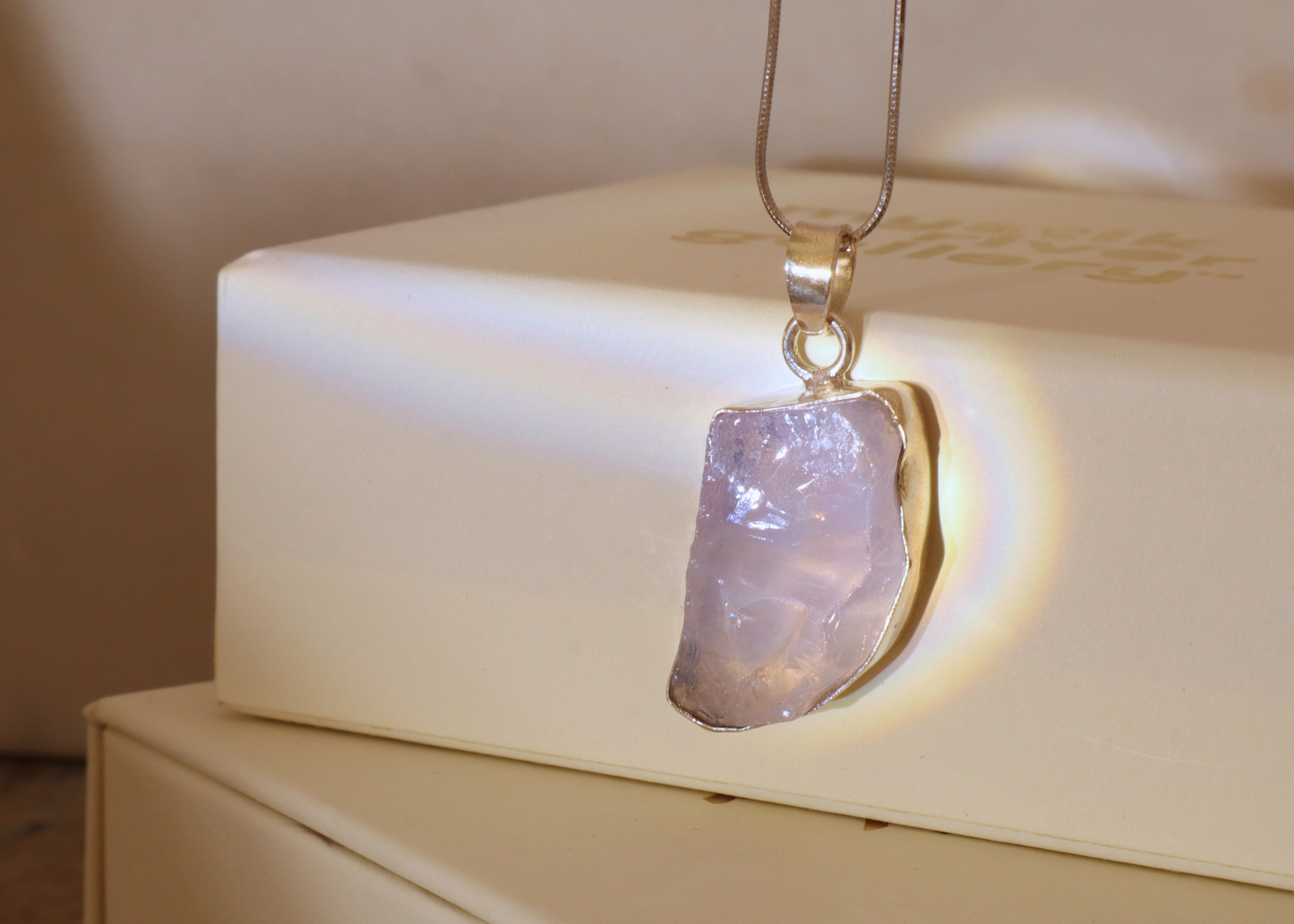 Lavender Quartz Pendant - Form