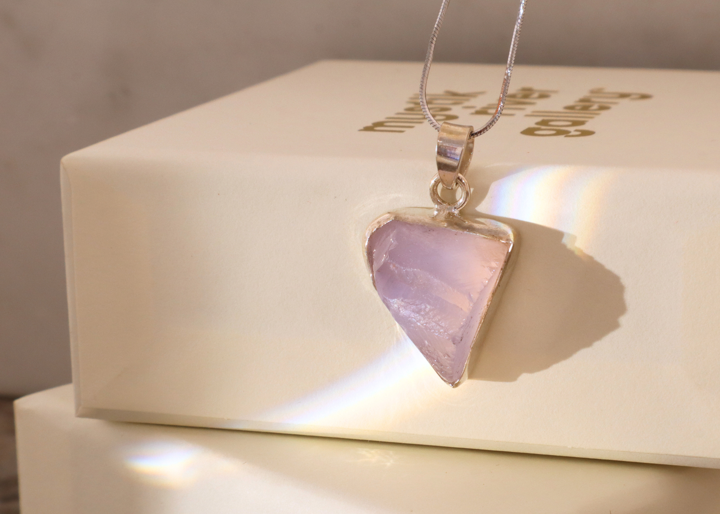Lavender Quartz Pendant - Form