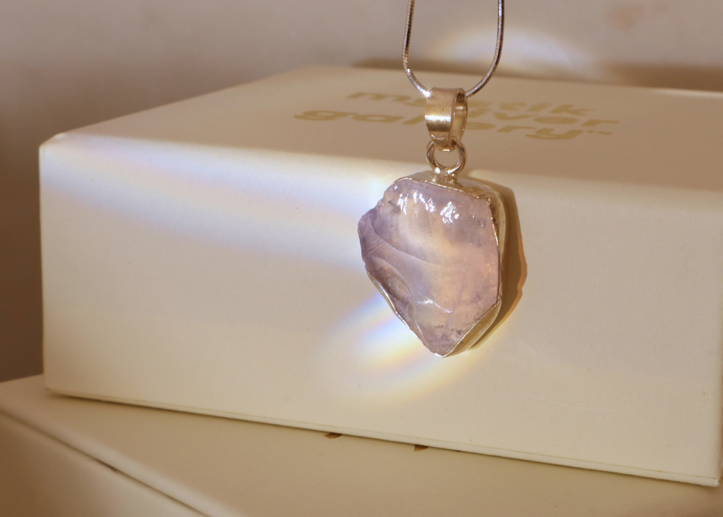 Lavender Quartz Pendant - Form