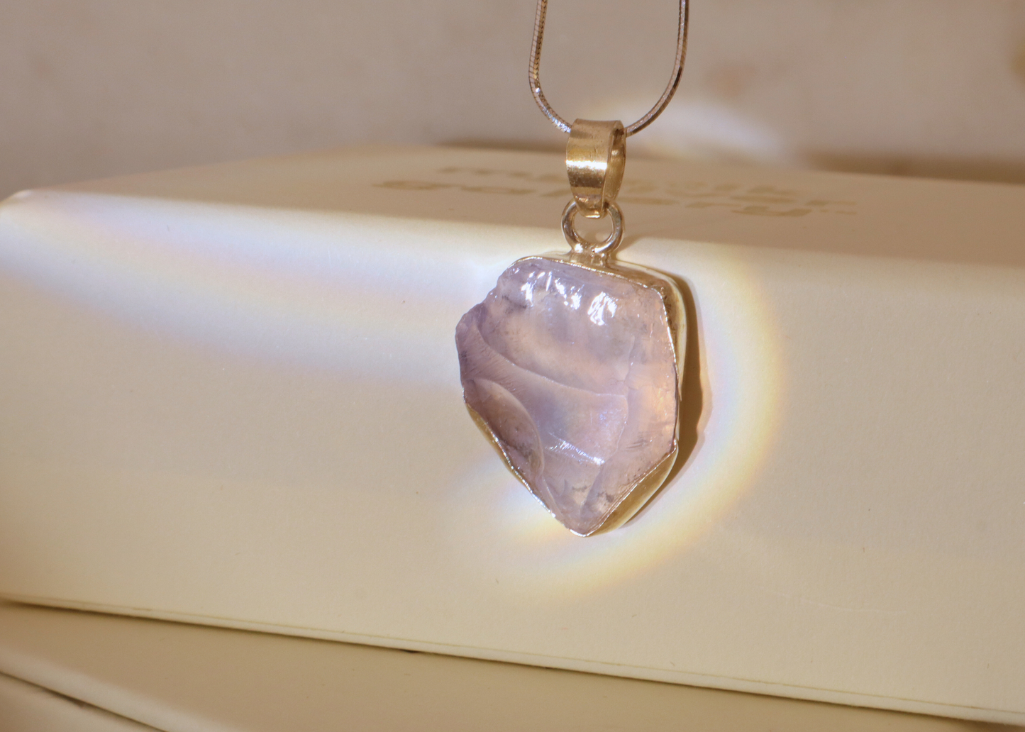 Lavender Quartz Pendant - Form