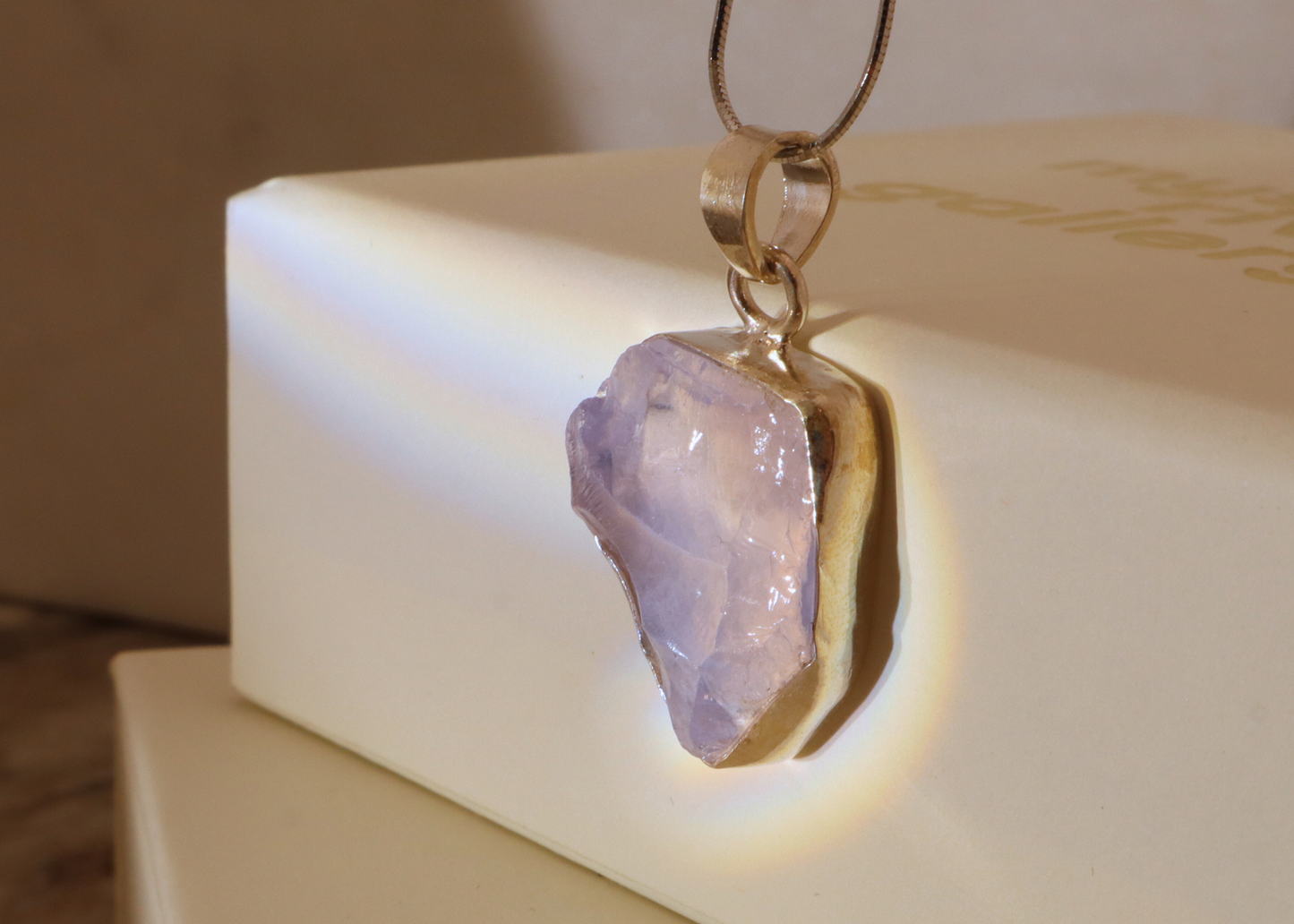 Lavender Quartz Pendant - Form