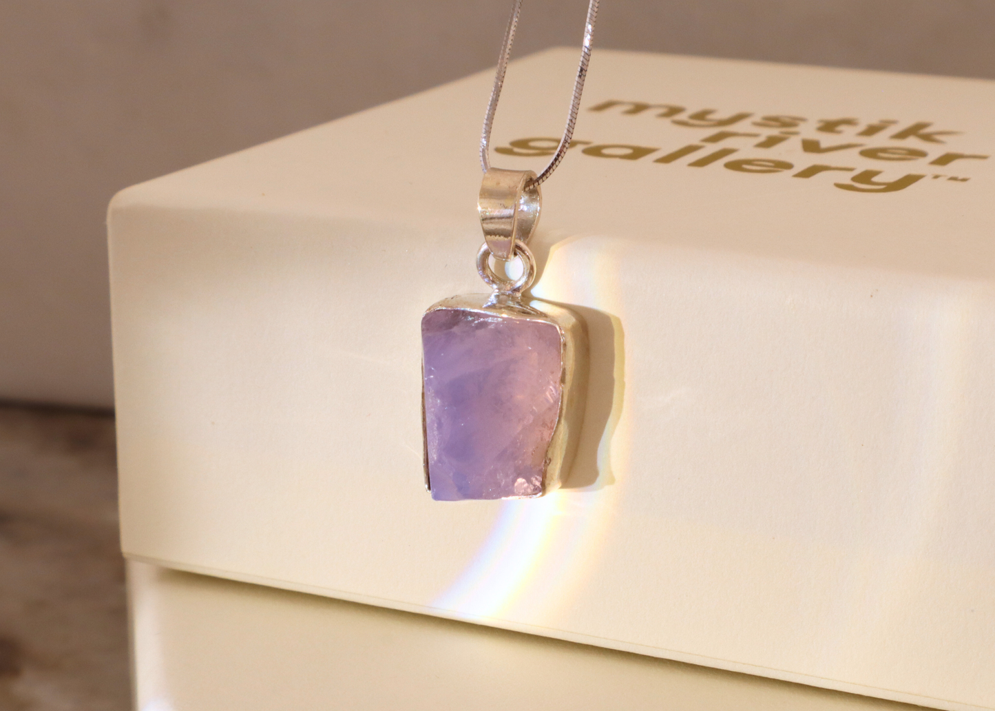 Lavender Quartz Pendant - Form