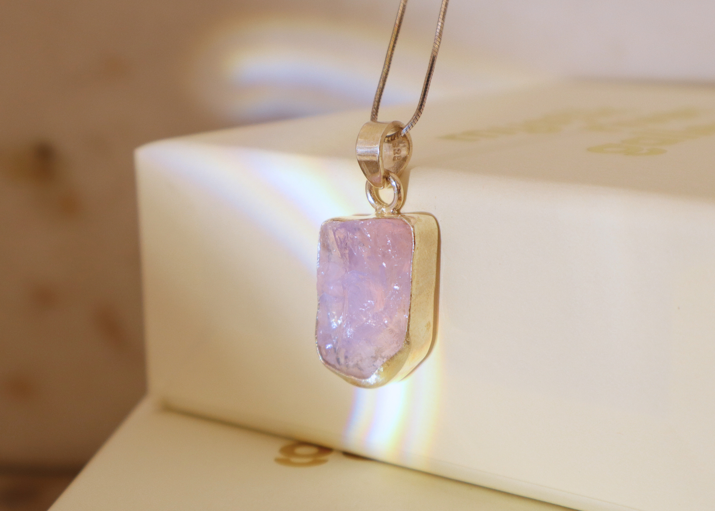 Lavender Quartz Pendant - Form