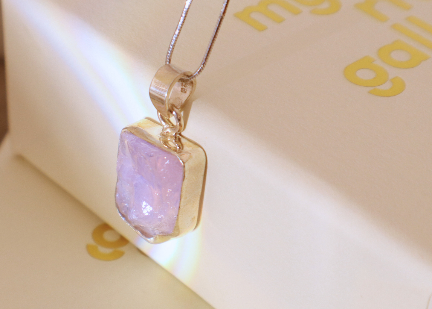 Lavender Quartz Pendant - Form