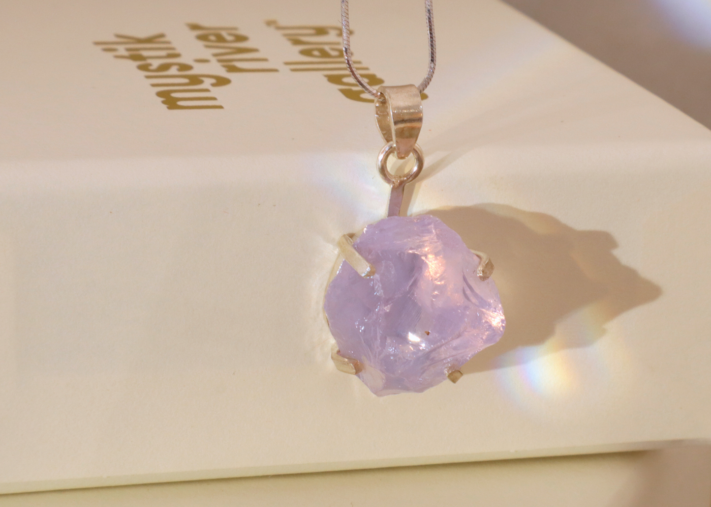 Lavender Quartz Pendant - Origin