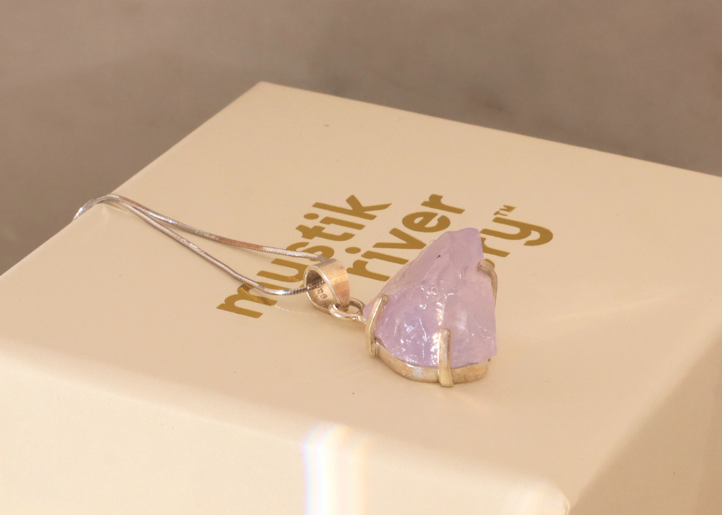 Lavender Quartz Pendant - Origin