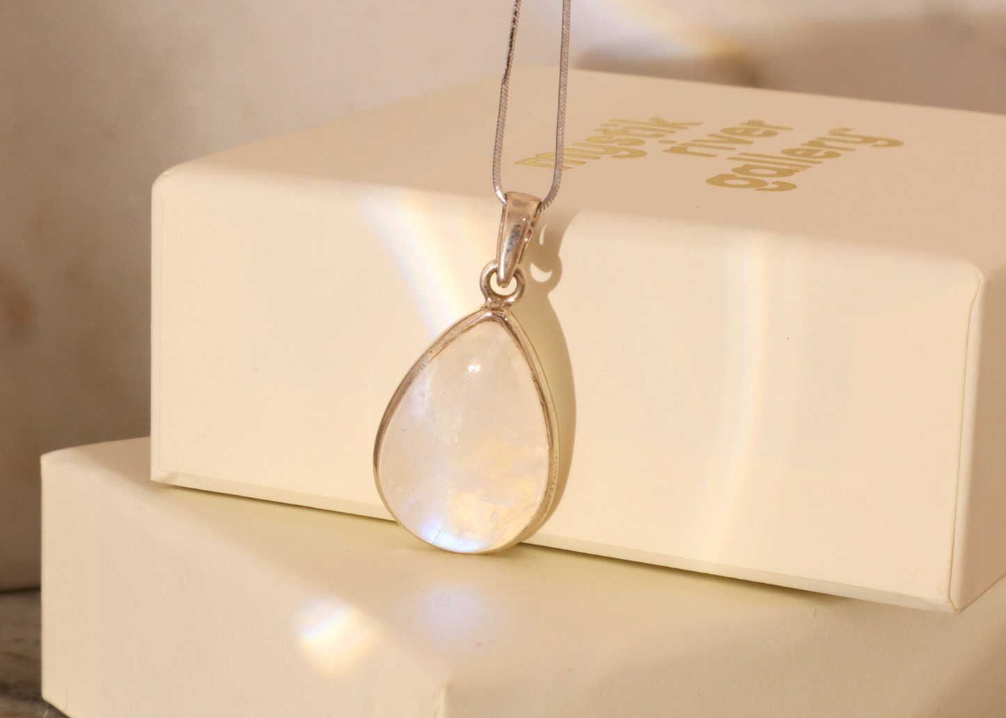 Moonstone Pendant - Teardrop