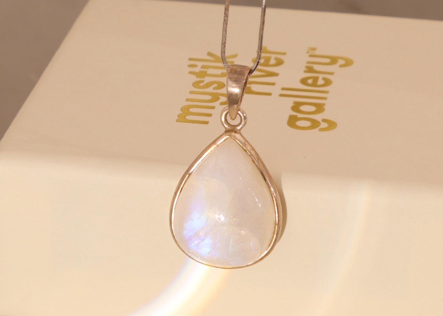 Moonstone Pendant - Teardrop