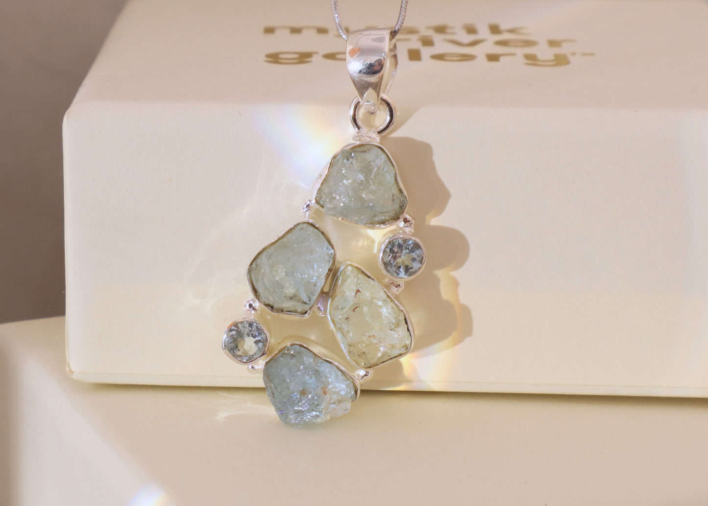 Aquamarine Pendant - Constellation