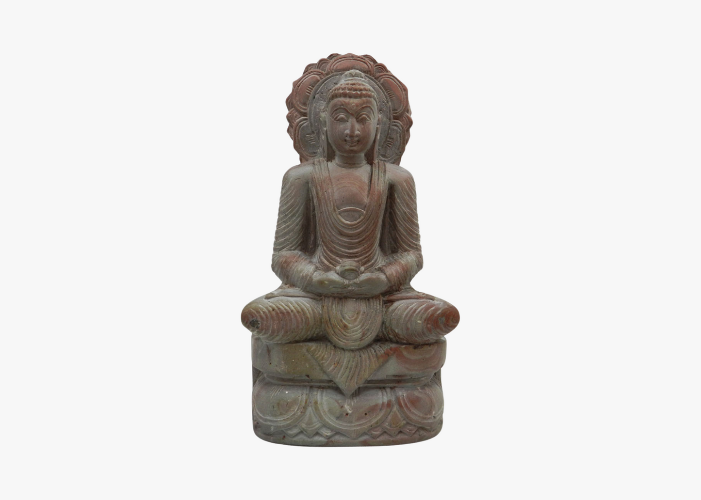 Sitting Buddha - Softstone (Small, 15.5 cm)