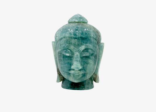 Buddha Statue - Aquamarine (Small, 15.5 cm)