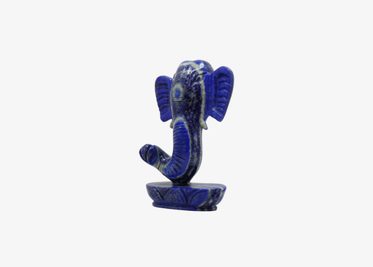 Ganesha Statue - Lapis Lazuli (Small, 12.5 cm)