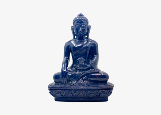 Healing Buddha - Blue Jade (Medium, 22cm)