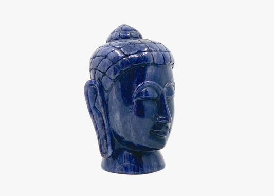Buddha Head - Blue Jade (13cm)