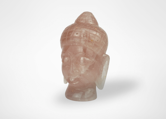 Rose Quartz Buddha Head