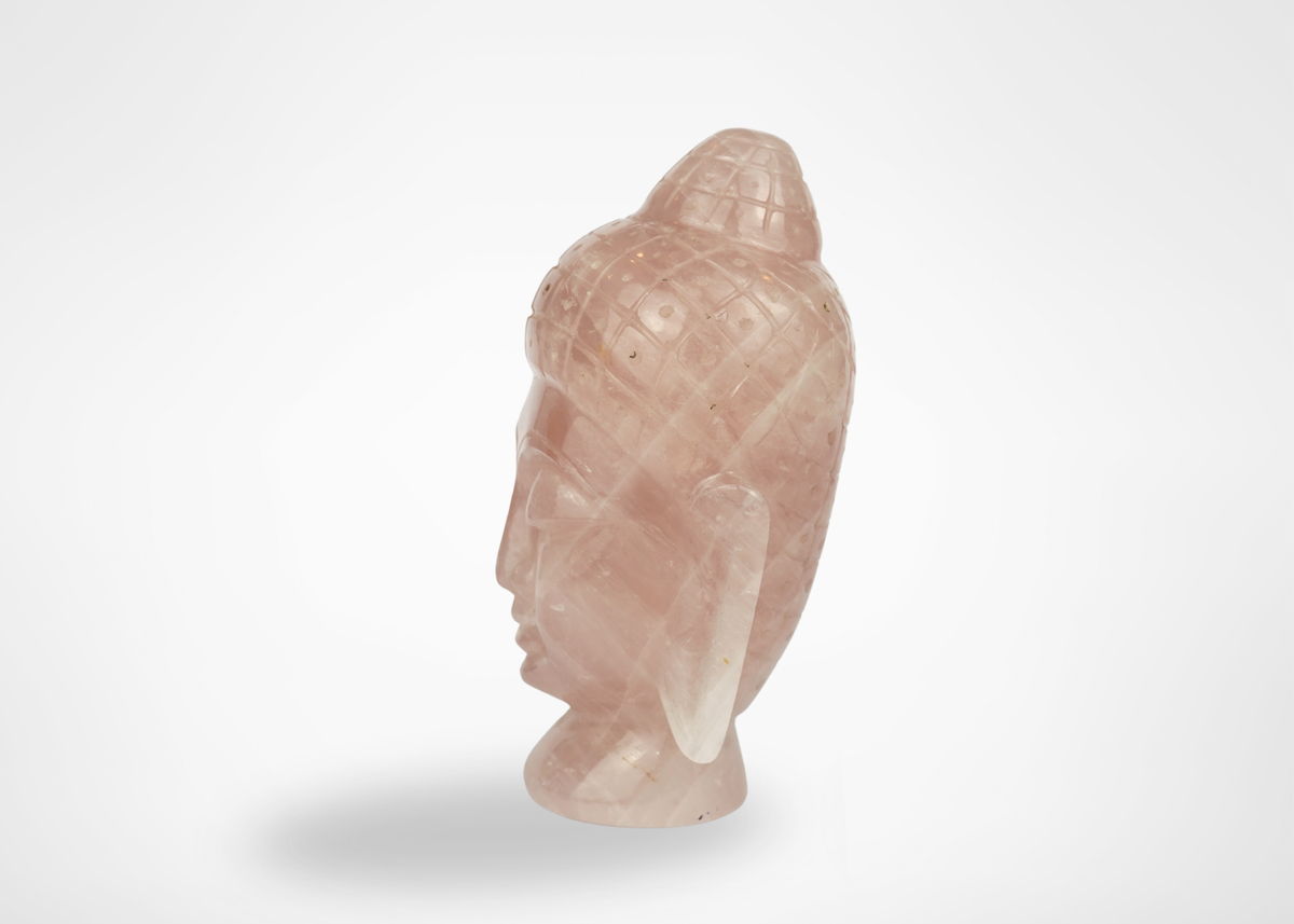 Rose Quartz Buddha Statue