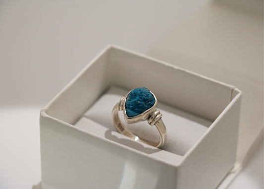Cavansite Ring (Sterling Silver)