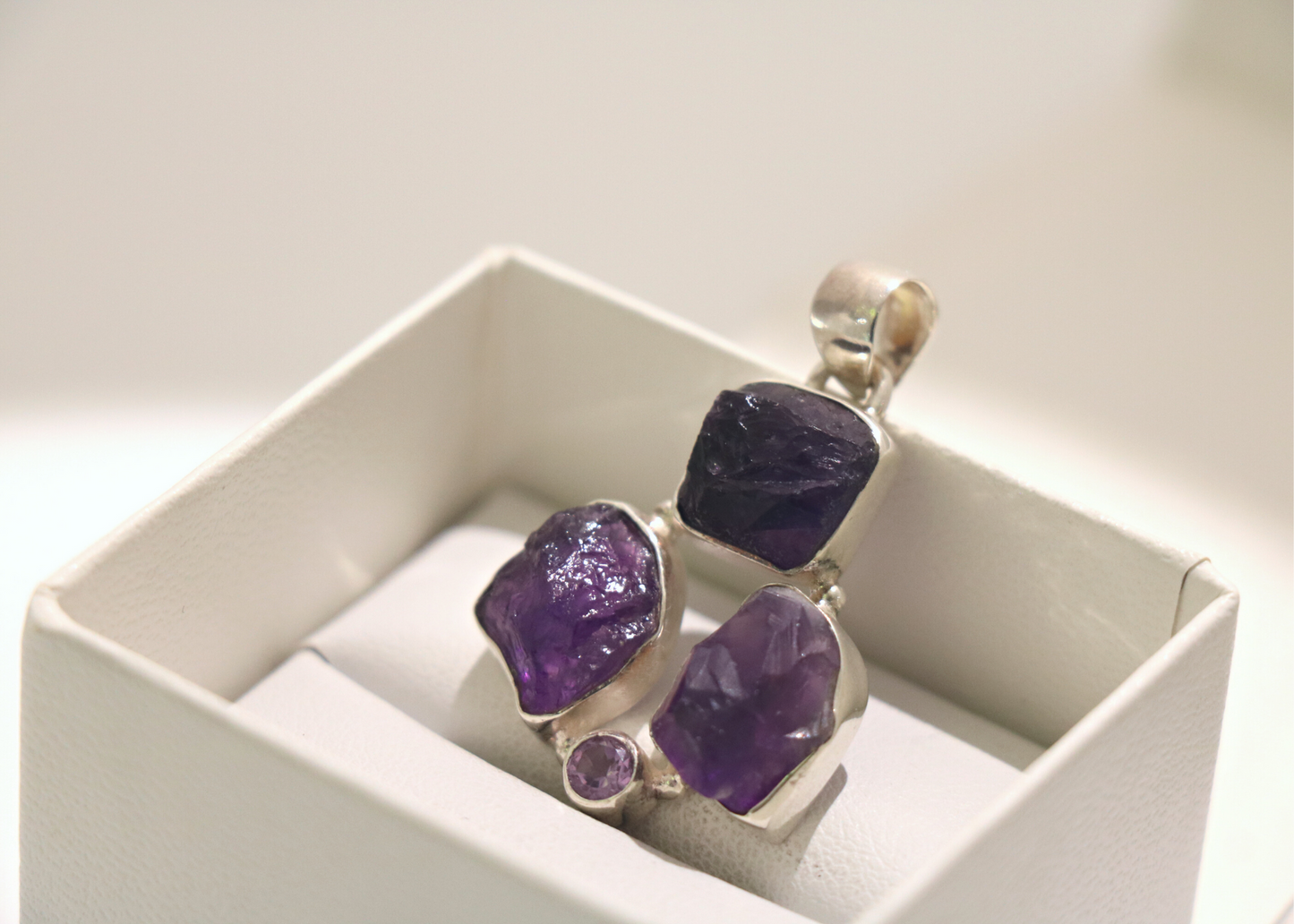 Trinity Amethyst Pendant (Sterling Silver)