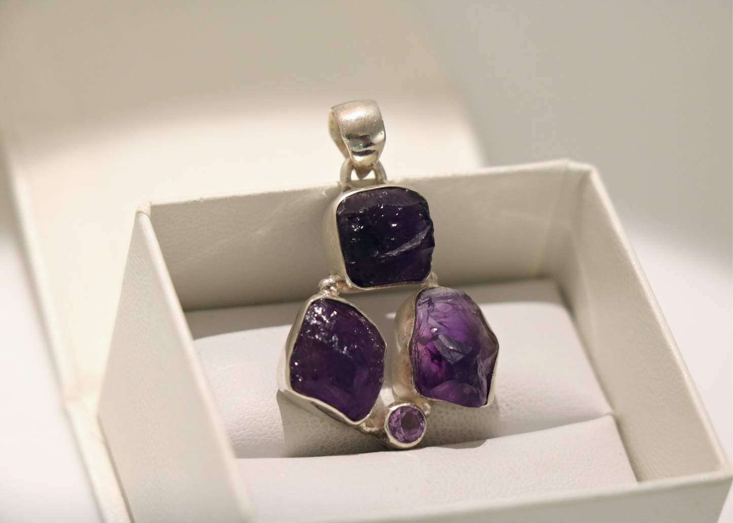 Trinity Amethyst Pendant (Sterling Silver)