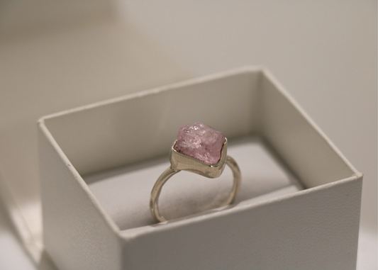 Rose Quartz Ring (Sterling Silver)