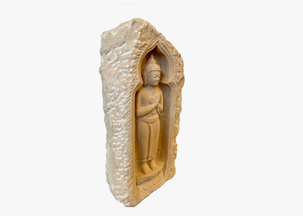 Standing Buddha - Sandstone (Medium, 33cm)