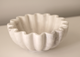 Decorative Bowl - White Marble ( Medium, 23cm)