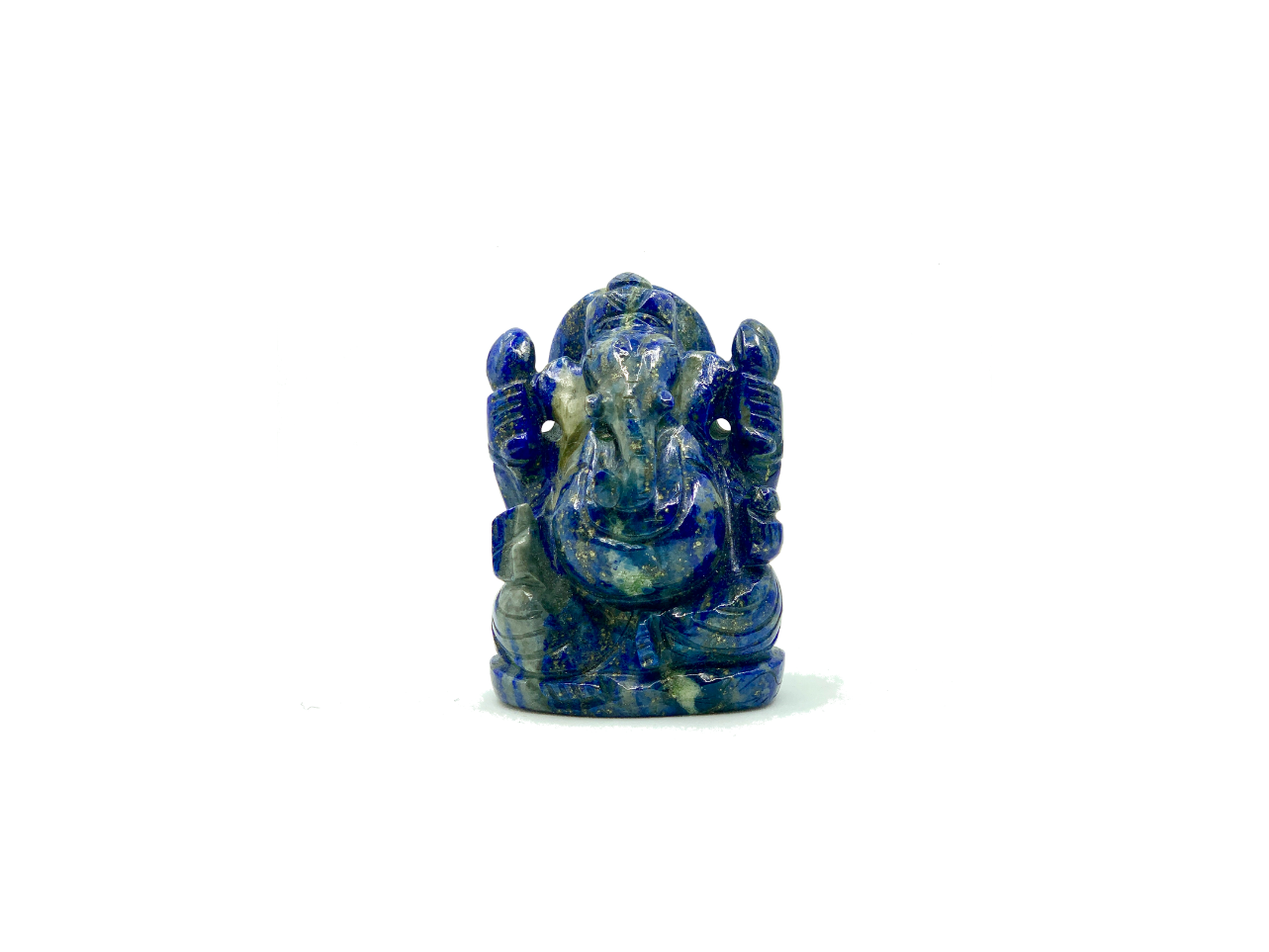 Stone Ganesha Statue, Lapis Lazuli